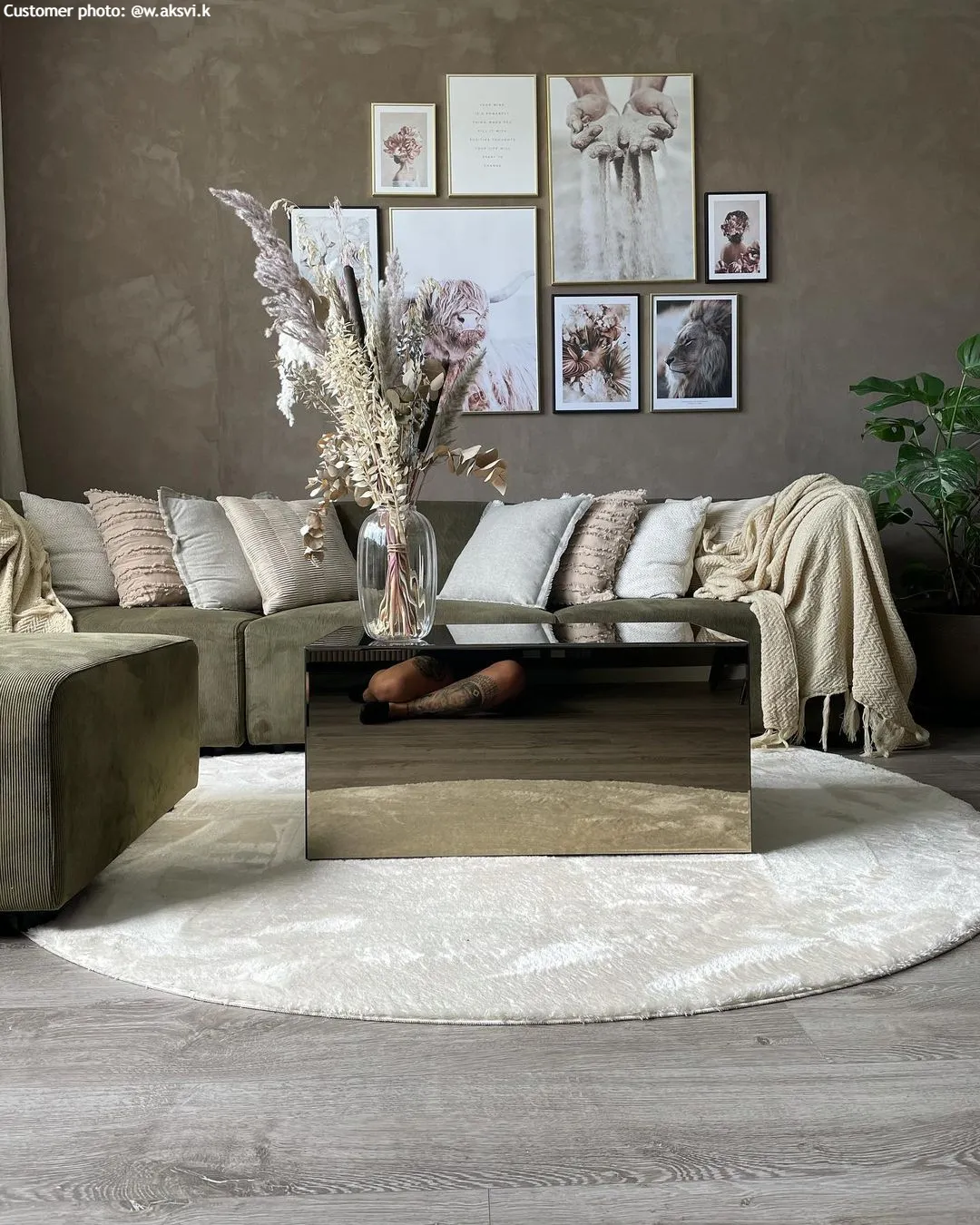 Ronde Vloerkleden - Aranga Super Soft Fur (beige) - Afbeelding 4