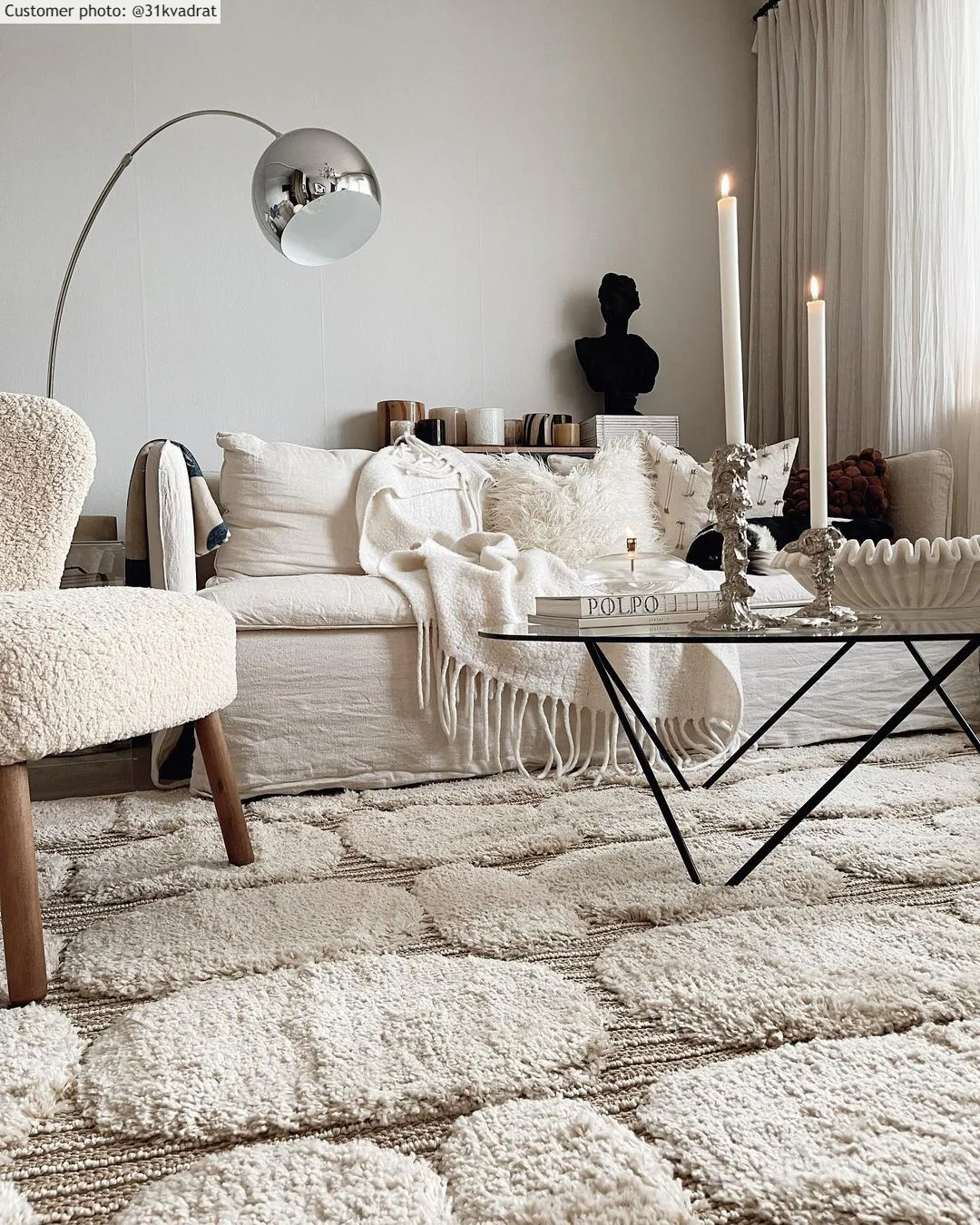 Hoogpolig Vloerkleed - Fondi (beige) - Afbeelding 19