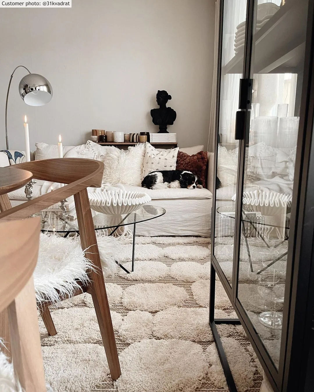 Hoogpolig Vloerkleed - Fondi (beige) - Afbeelding 7