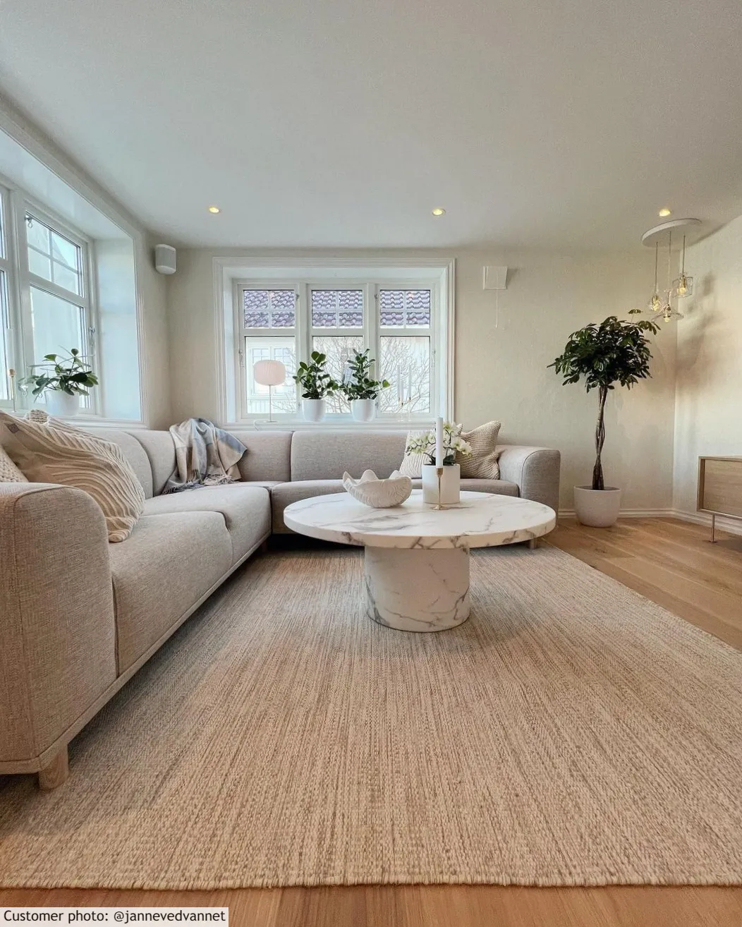 Wollen-vloerkleed - Dhurry (natuur) - Afbeelding 12