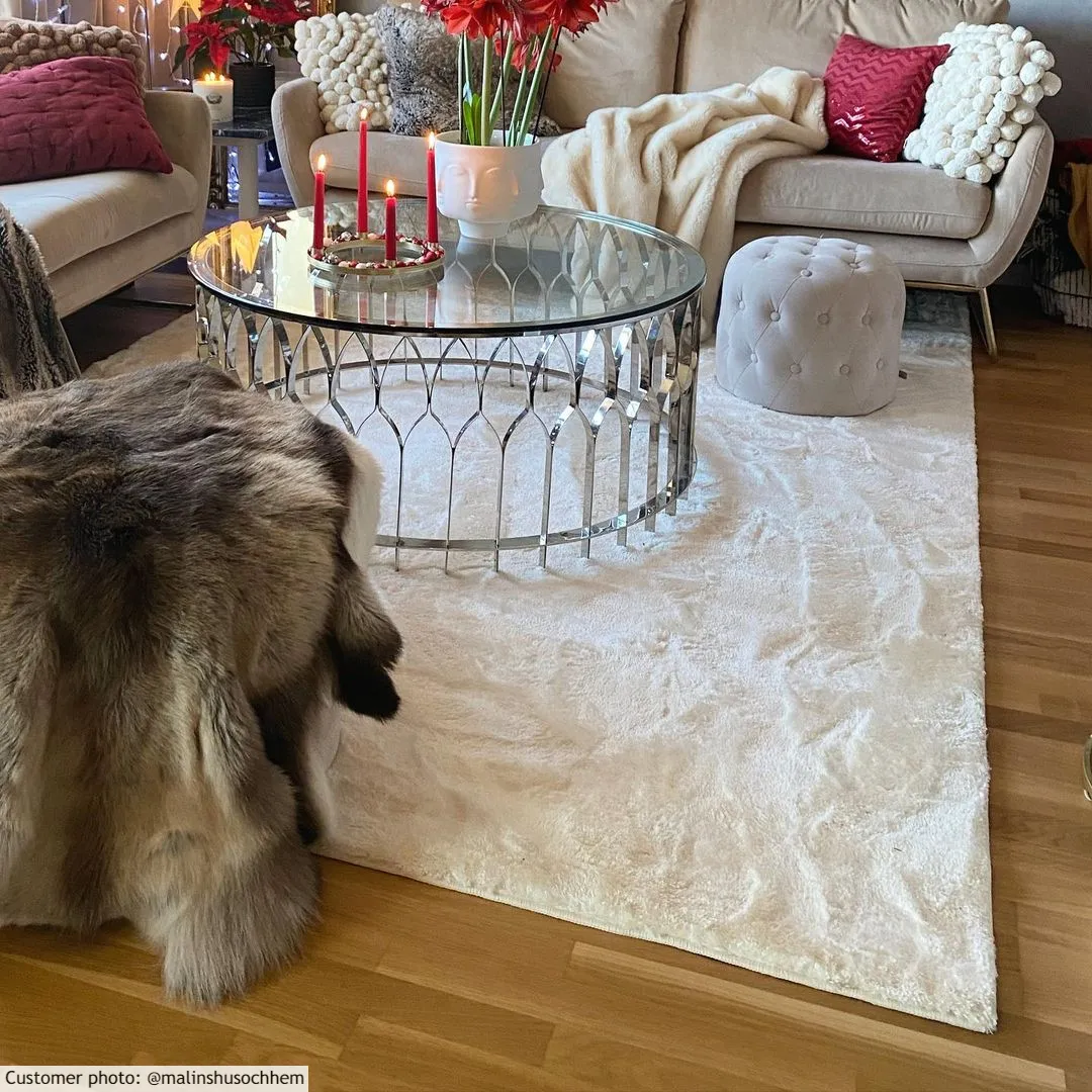 Hoogpolig Vloerkleed - Aranga Super Soft Fur (wit) - Afbeelding 4