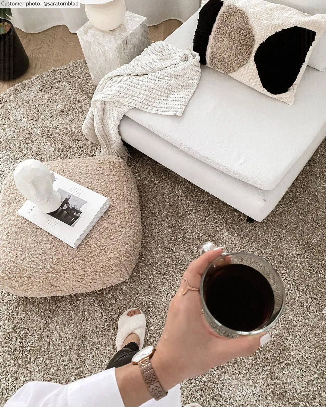 Hoogpolig Vloerkleed - Orkney (beige/offwhite) - Afbeelding 6